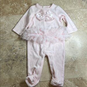Pink Ruffled Kids One Piece